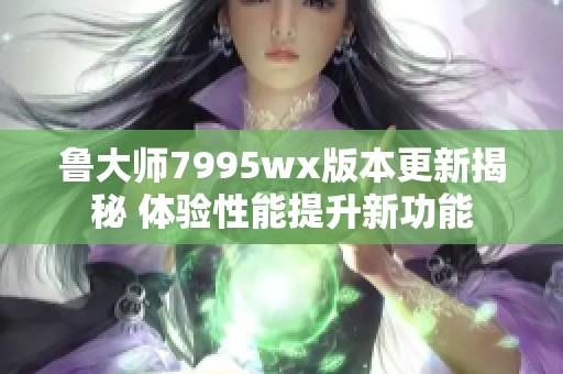 鲁大师7995wx版本更新揭秘 体验性能提升新功能