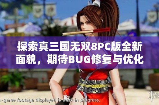 探索真三国无双8PC版全新面貌，期待BUG修复与优化升级