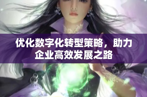 优化数字化转型策略，助力企业高效发展之路