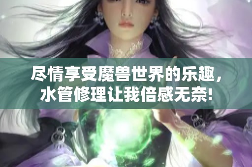 尽情享受魔兽世界的乐趣，水管修理让我倍感无奈!