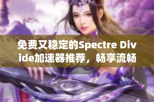 免费又稳定的Spectre Divide加速器推荐，畅享流畅网络体验！