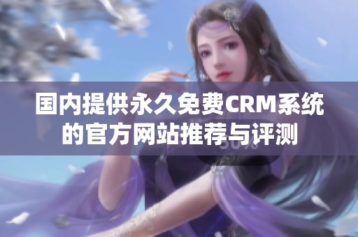 国内提供永久免费CRM系统的官方网站推荐与评测