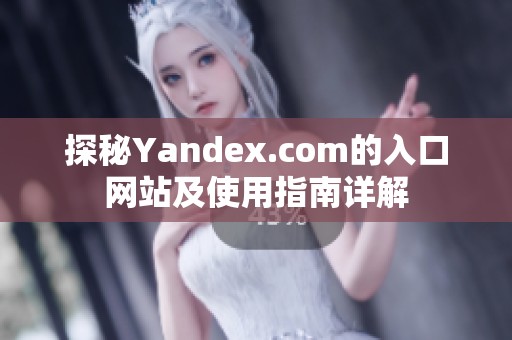 探秘Yandex.com的入口网站及使用指南详解