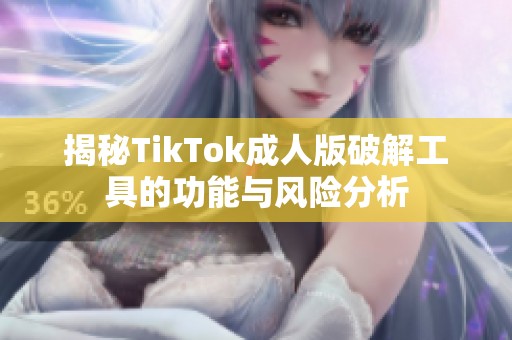 揭秘TikTok成人版破解工具的功能与风险分析