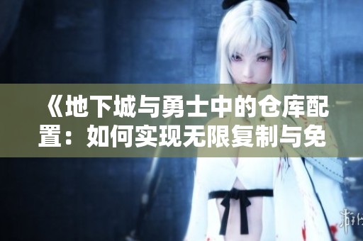 《地下城与勇士中的仓库配置：如何实现无限复制与免费获取》