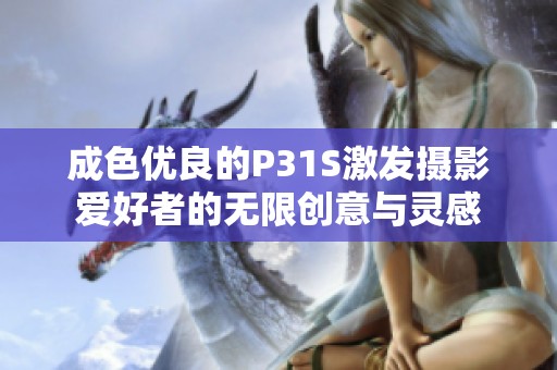 成色优良的P31S激发摄影爱好者的无限创意与灵感