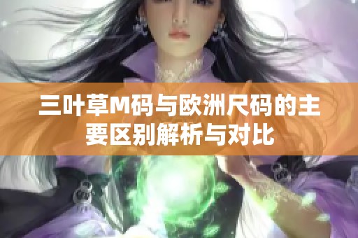 三叶草M码与欧洲尺码的主要区别解析与对比