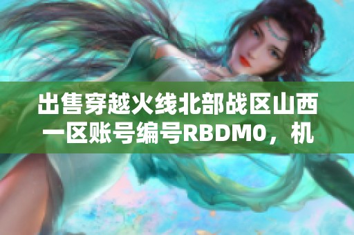 出售穿越火线北部战区山西一区账号编号RBDM0，机会难得！