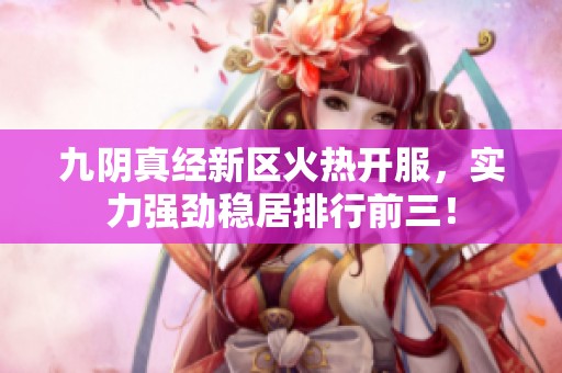 九阴真经新区火热开服，实力强劲稳居排行前三！