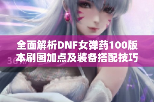 全面解析DNF女弹药100版本刷图加点及装备搭配技巧