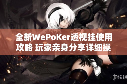 全新WePoKer透视挂使用攻略 玩家亲身分享详细操作步骤