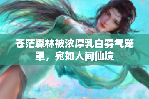 苍茫森林被浓厚乳白雾气笼罩，宛如人间仙境