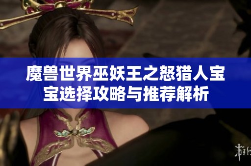 魔兽世界巫妖王之怒猎人宝宝选择攻略与推荐解析