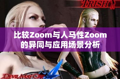 比较Zoom与人马性Zoom的异同与应用场景分析