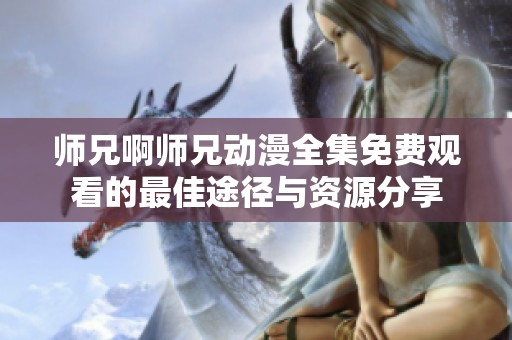 师兄啊师兄动漫全集免费观看的最佳途径与资源分享