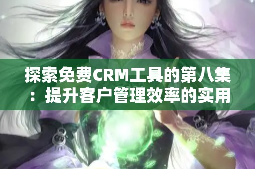 探索免费CRM工具的第八集：提升客户管理效率的实用技巧