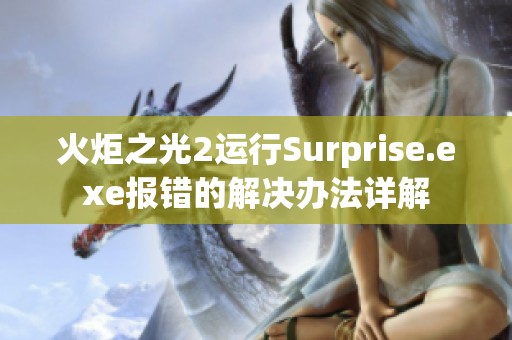 火炬之光2运行Surprise.exe报错的解决办法详解