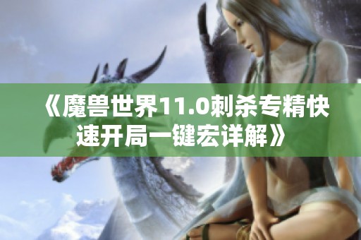 《魔兽世界11.0刺杀专精快速开局一键宏详解》