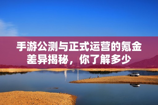 手游公测与正式运营的氪金差异揭秘，你了解多少