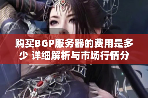 购买BGP服务器的费用是多少 详细解析与市场行情分析